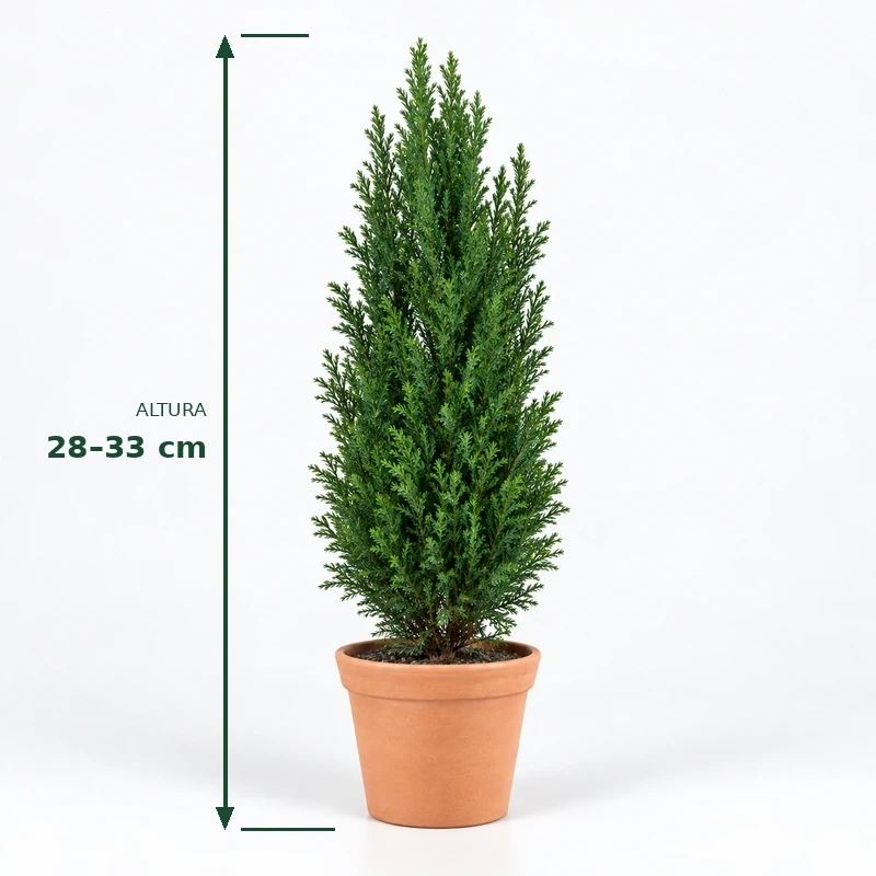 Mini árbol de Navidad natural verde de 28-33 cm