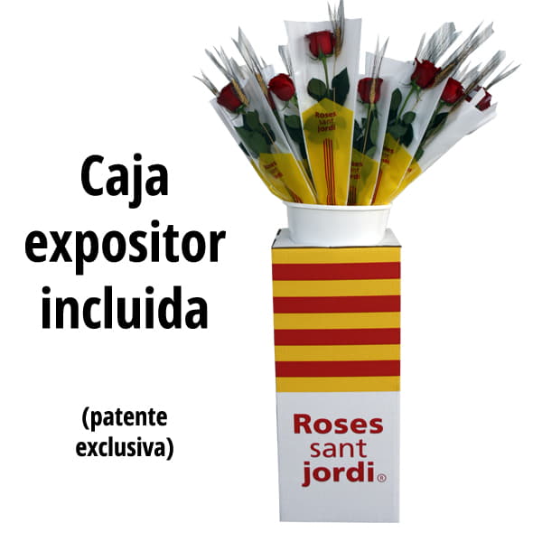 Caja expositor Rosas Sant Jordi