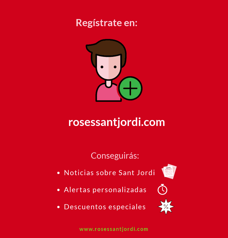 descuentos en rosas y alertas sant jordi