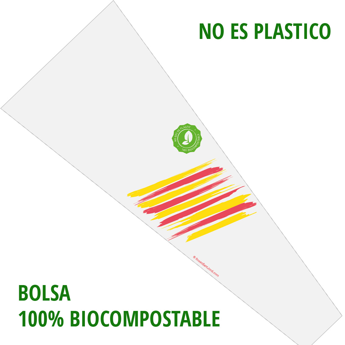 Rosa Sant Jordi Biocompostable