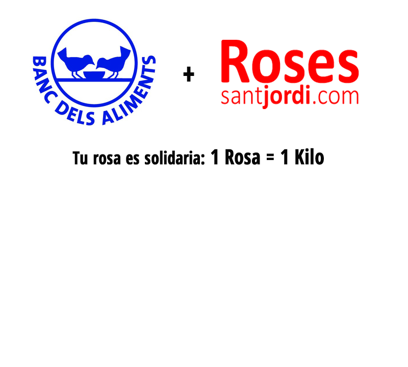 Banco alimentos y Rosas Sant Jordi