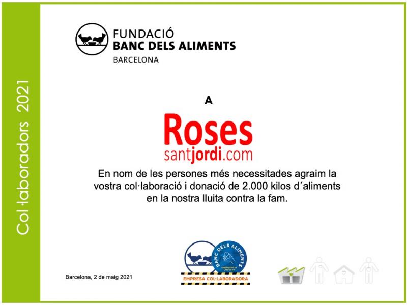 Rosas solidarias Banc dels aliments
