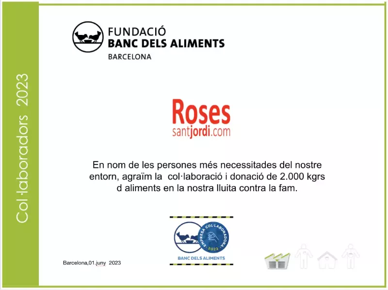 Rosas solidarias Banc dels aliments 2024