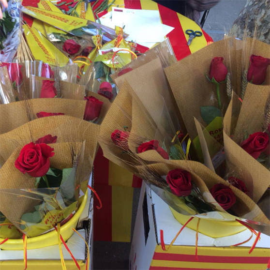 licencia online para la venta de rosas de Sant Jordi Barcelona