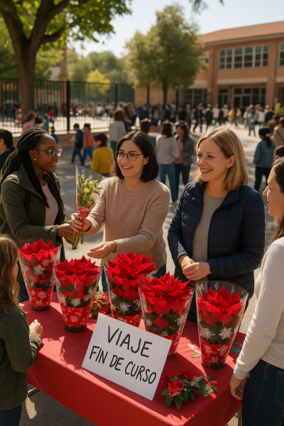Mercadillo Navidad colegio Flor de Pascua