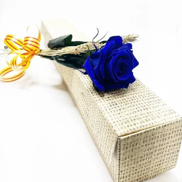 Rosa de San Valentin eterna azul online